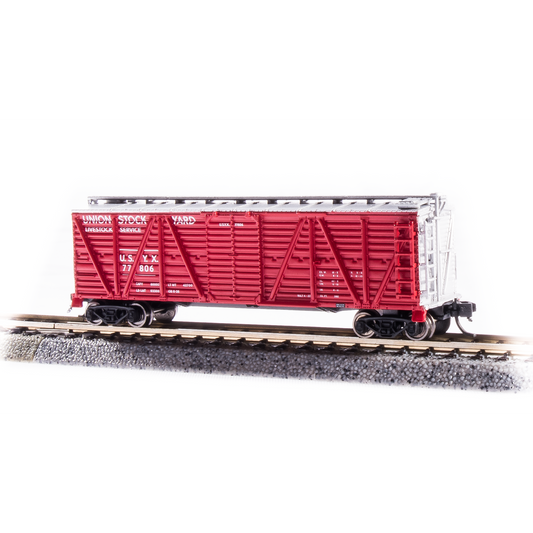 Broadway Limited N K7a Stock Car Union Stock Yards w/Hog Sounds