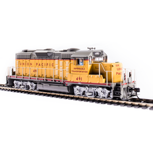 Broadway Limited HO P3 GP20 Diesel UP #491/yel&gry DC/DCC