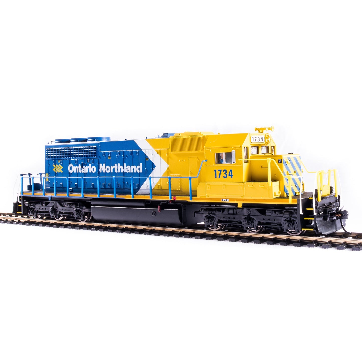 Broadway Limited HO P4 SD40-2 Diesel ON #1734/Blue & Yellow Arrow DC/DCC