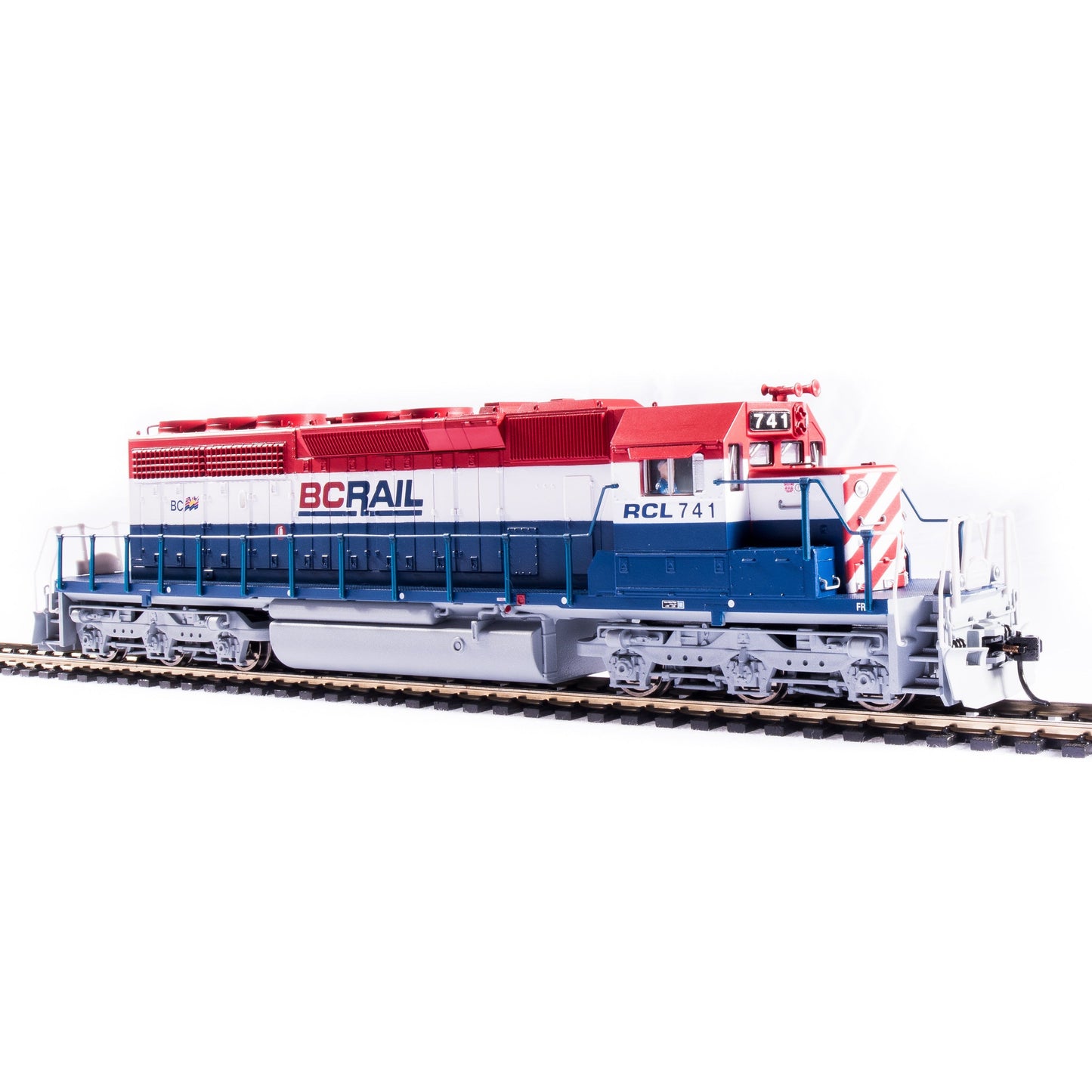 Broadway Limited HO P4 SD40-2 Diesel BC Rail #741/redwhtblu DC/DCC