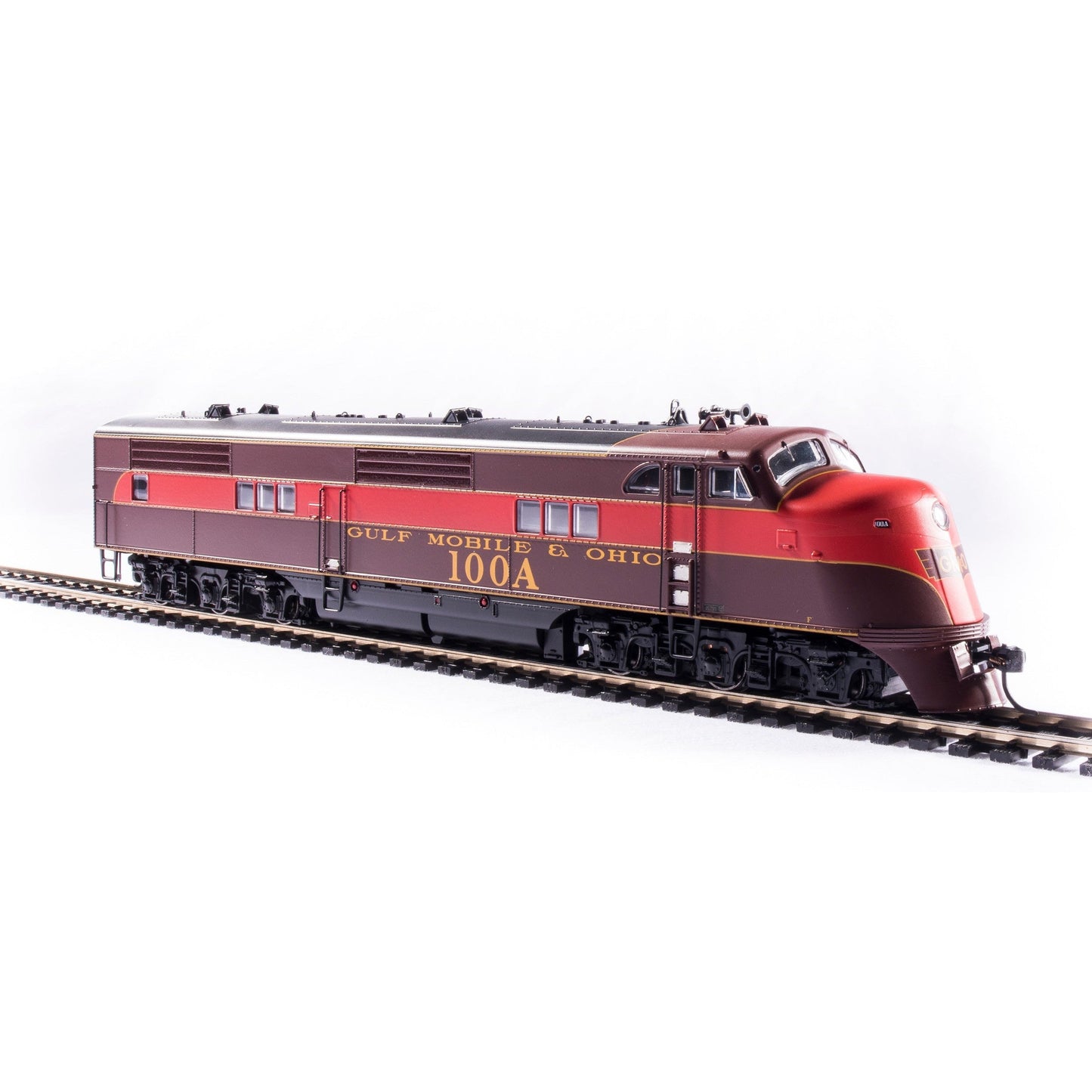 Broadway Limited HO P4 E1A Diesel GM&O #100A Late Maroon & Red Scheme  DC/DCC