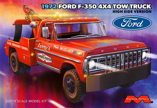 Moebius 1972 Ford F350 4X4 High Side Tow Truck (1/25)