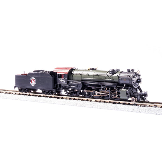 Broadway Limited N P4 USRA Hvy.Mikado Steam Loco GN #3203/Glacier Green/DC/DC