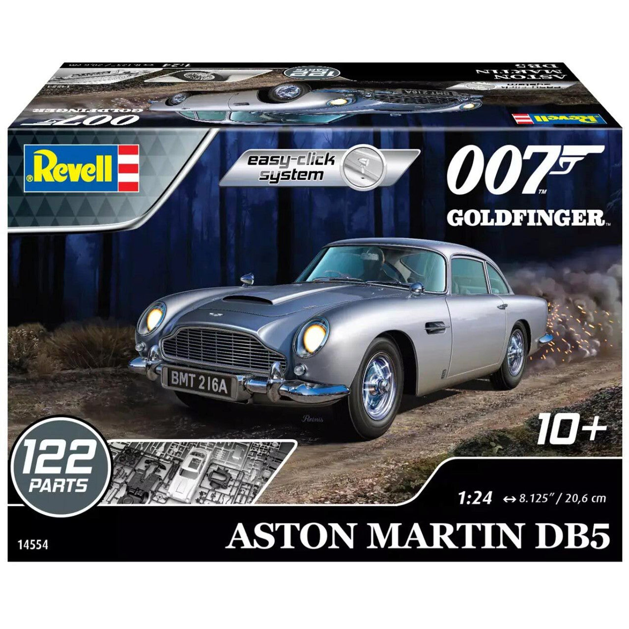 ASTON MARTIN DB5 JAMES BOND-007 Goldfinger Model Kit 1:24 Scale by Revell