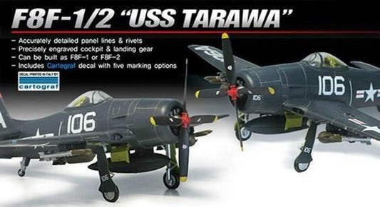 Academy 1/48 Academy F8F1/2 USS Tarawa USN Fighter
