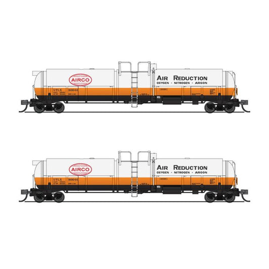 Broadway Limited N Scale Cryogenic Tank Cars 2 Pack Air Reduction