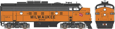 Bowser HO Milwaukee Road (MILW) 125A EMD F9A w/ DCC and Sound