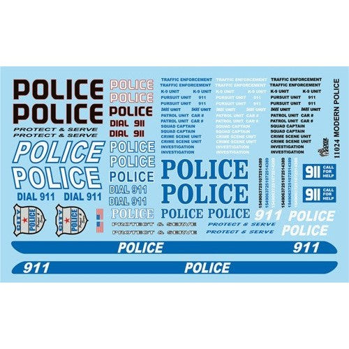 Gofer Racing Decals Police Decal