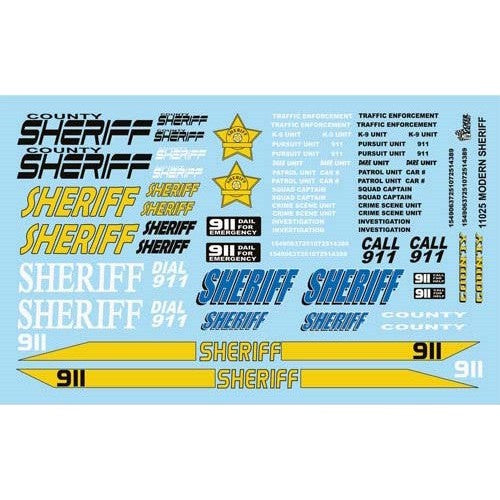 Gofer Racing Decals Sheriff Decal