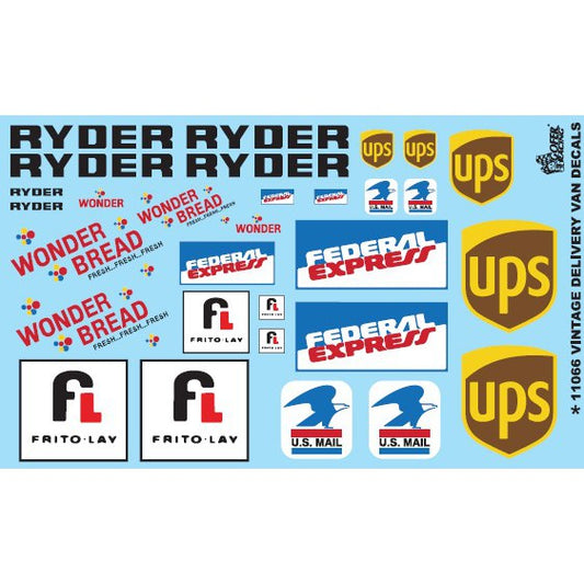 Gofer Racing Decals Vintage Delivery Van Decals