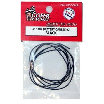 Gofer Racing Decals Battery Cable Black