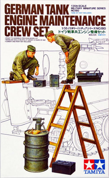 Tamiya 35180 1/35 German Tank Engine Maintenance Crew Set