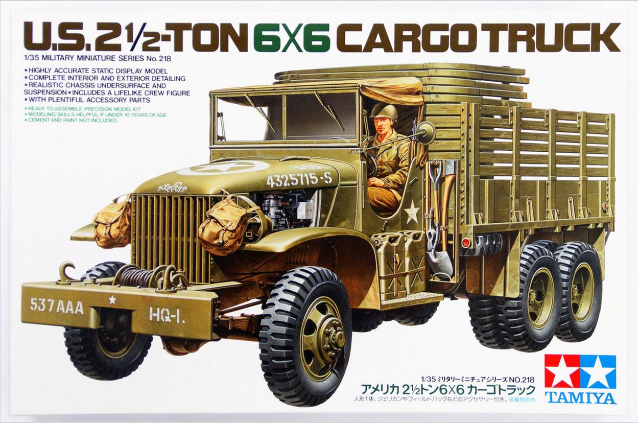 Tamiya 35218 1/35 U.S. 6x6 2,5ton Cargo Truck