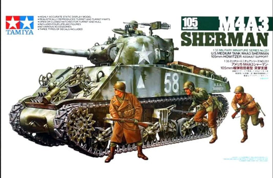 Tamiya 35251 1/35 M4A3 Sherman 105mm Howitzer