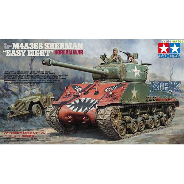 Tamiya 35359 1/35 US M4A3E8 Sherman Easy Eight Korea + GAZ67B