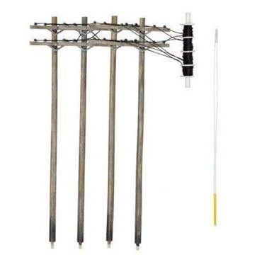 HO Scale Power Poles