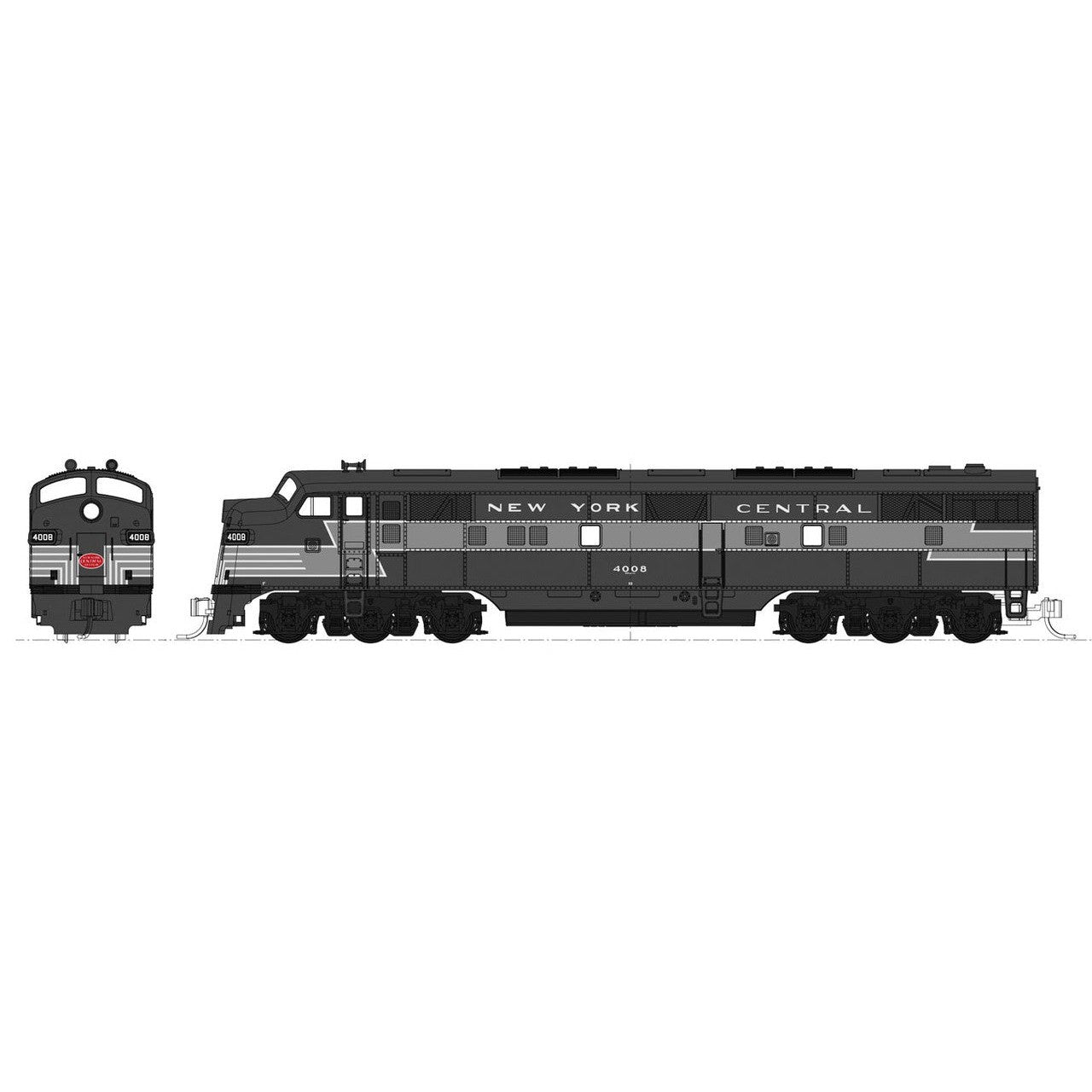 Kato N Scale E7 A/A Diesels New York Central NYC #4008  #4022 2 Pack