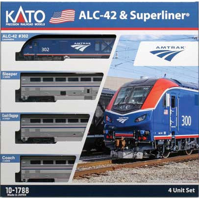 Kato N Scale Amtrak ALC-42 & Superliner Phase VI 4-unit "Starter Series" Set