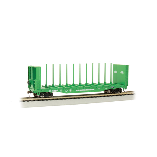 Bachmann HO 52' Center-Beam Flatcar w/Bulkheads BN #615816