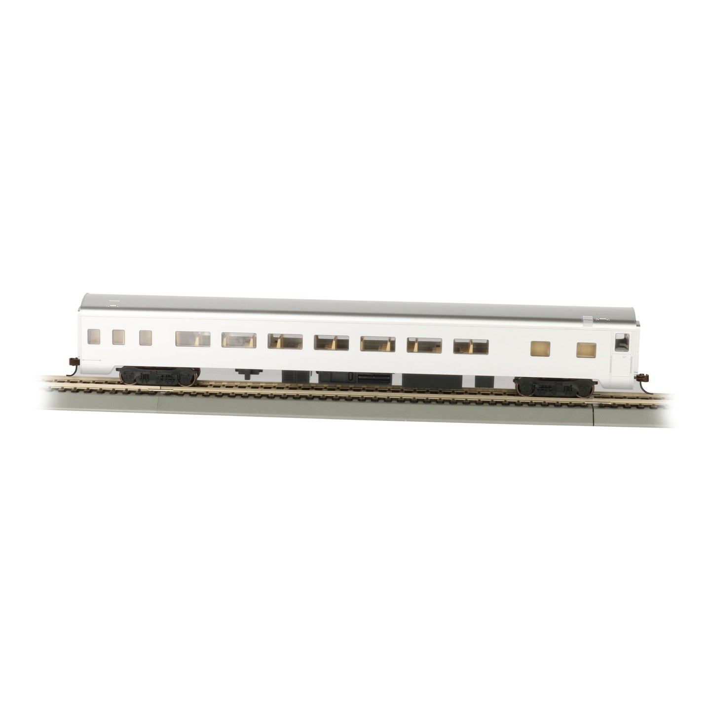 Bachmann HO 85' Smoothside Coach Unlttrd.Aluminum