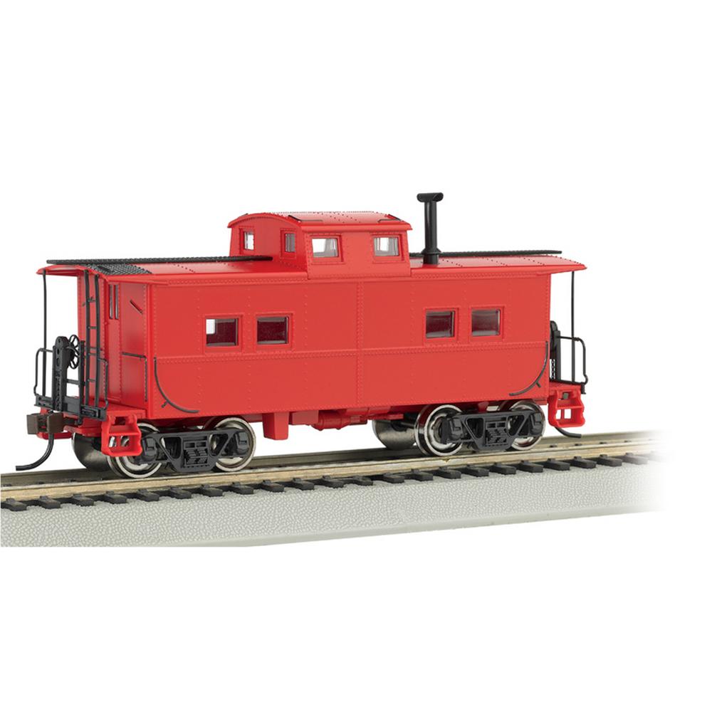 Bachmann HO NE Steel Caboose Unlttrd/red