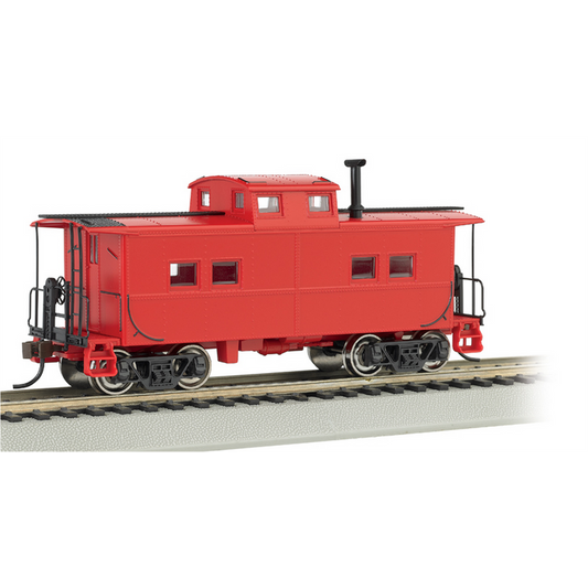 Bachmann HO NE Steel Caboose Unlttrd/red