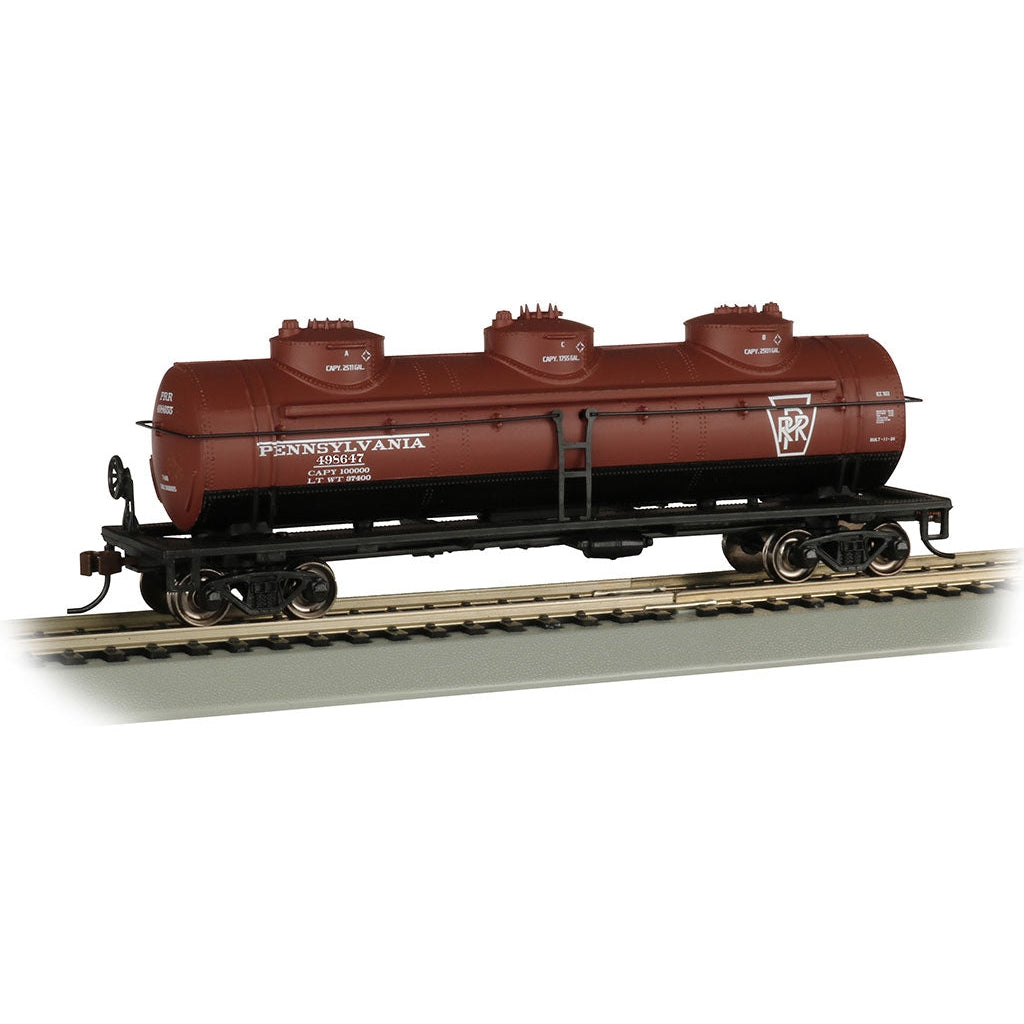 Bachmann HO 40' Triple Dome Tank Car PRR #498647