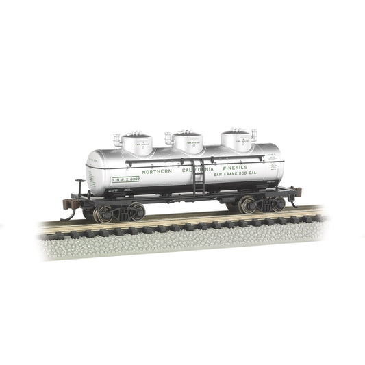 Bachmann N 40' Triple Dome Tank Car Northern California Wineries