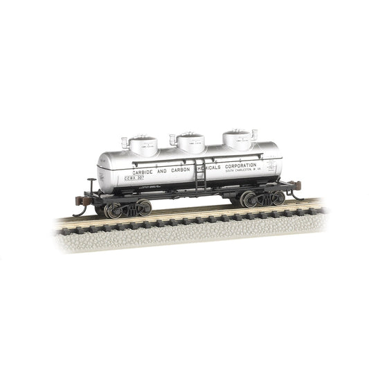 Bachmann N 40' Triple Dome Tank Car Carbide & Carbon Chemicals