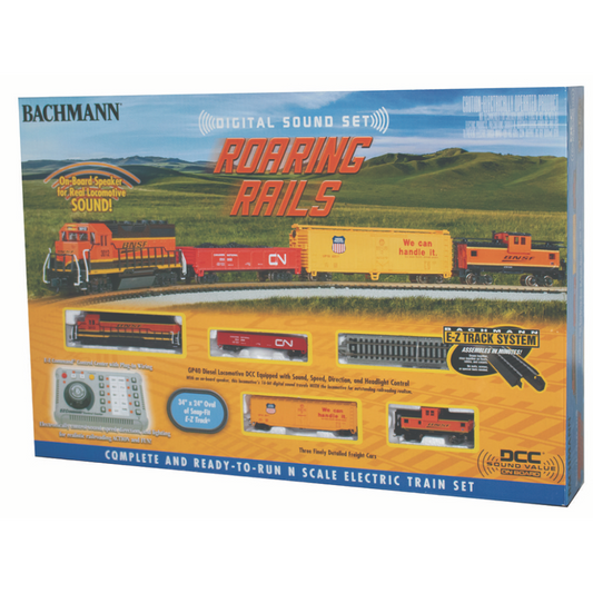 Bachmann N Roaring Rails BNSF Freight Set/GP40 w/DCC Sound