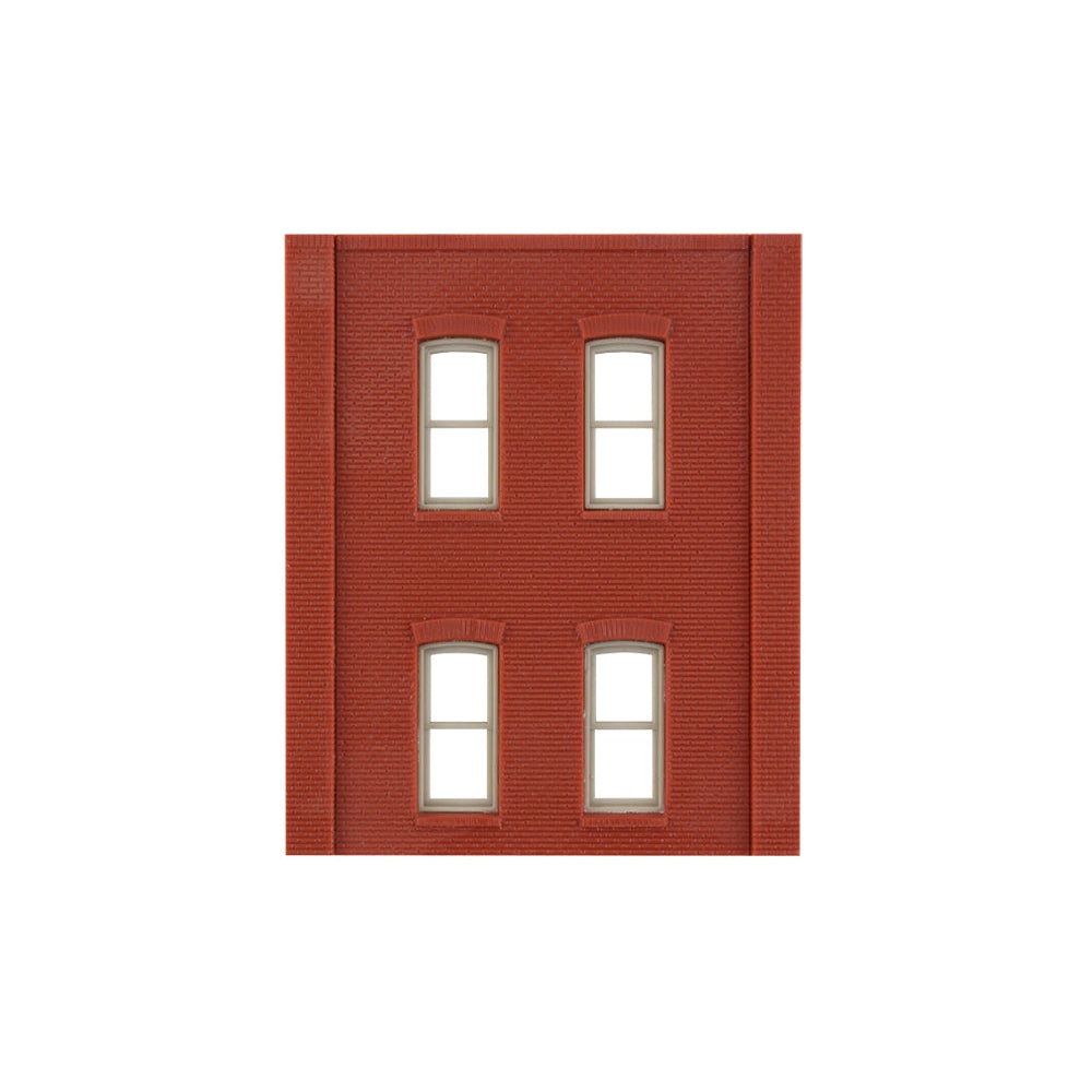 Woodland Scenics HO DPM 2-Story Wall 4 Rectangular Windows