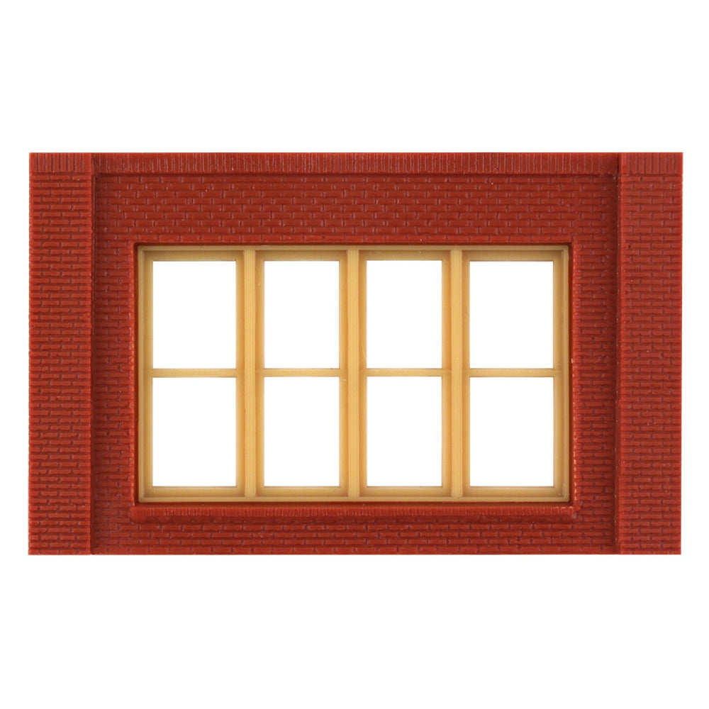 Woodland Scenics HO DPM 1-Story Wall Victorian Windows