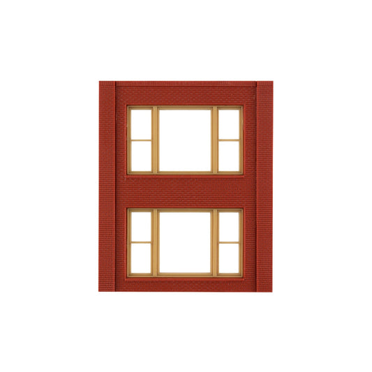 Woodland Scenics HO DPM 2-Story Wall 20th Century Windows