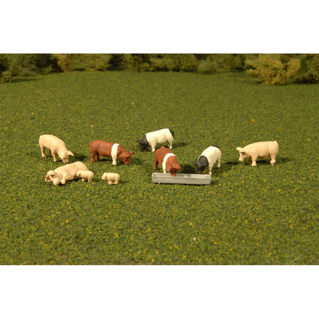 Bachmann HO Pigs/9pc