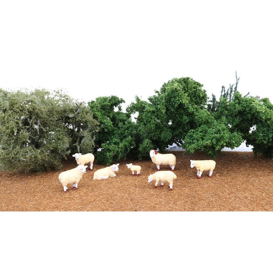 Bachmann HO Sheep/7pc