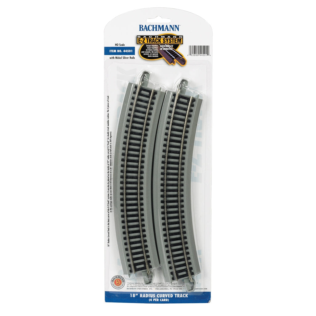 Bachmann HO EZ Track NS 18''R/4cd