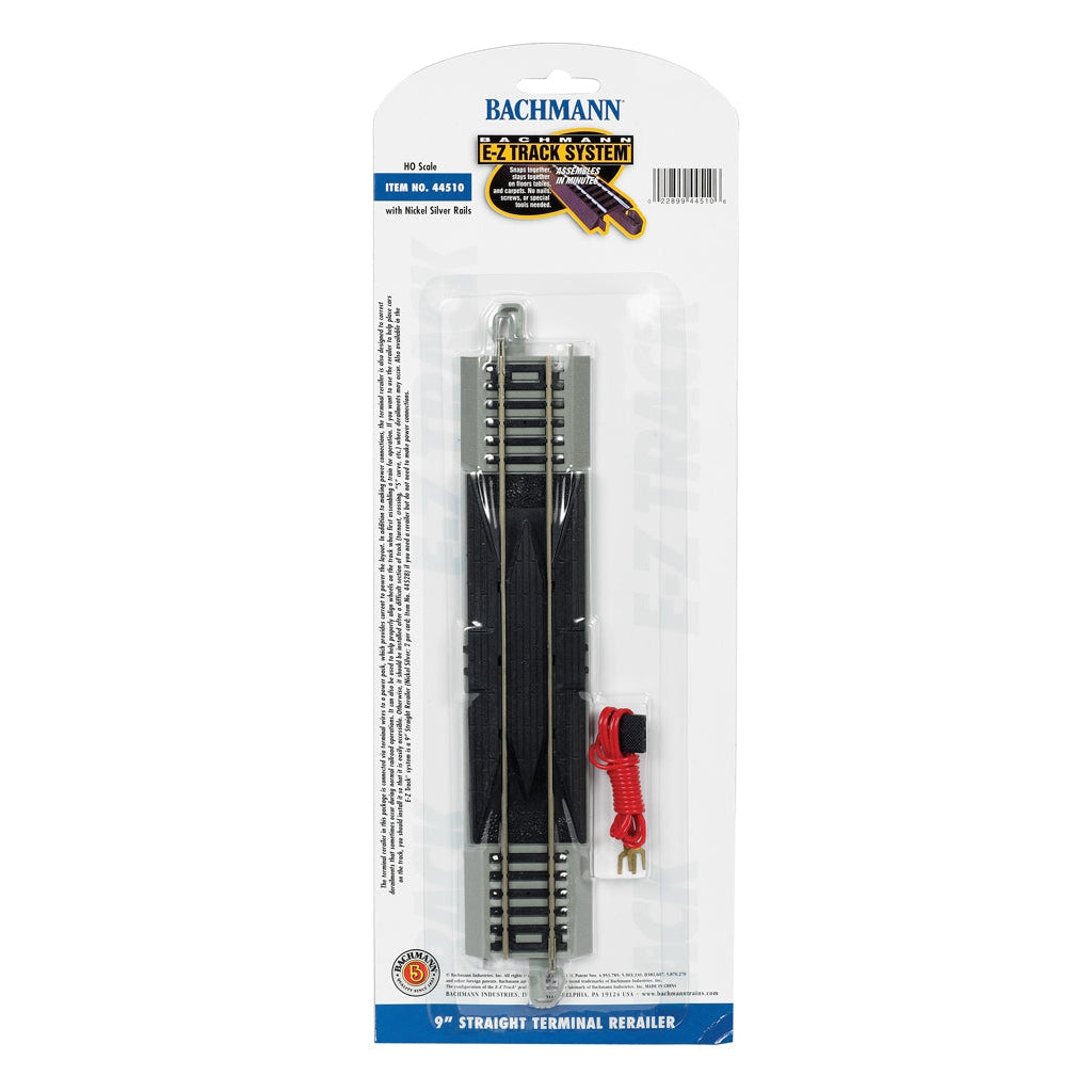 Bachmann HO EZ Track NS 9''Term.Rerailer/1cd