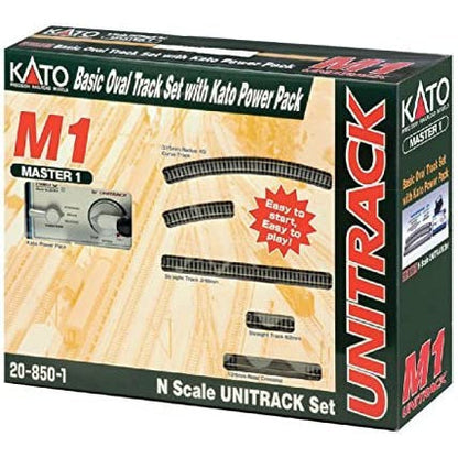 Kato N Scale M1 Basic Oval Track Set w/ Power Pack