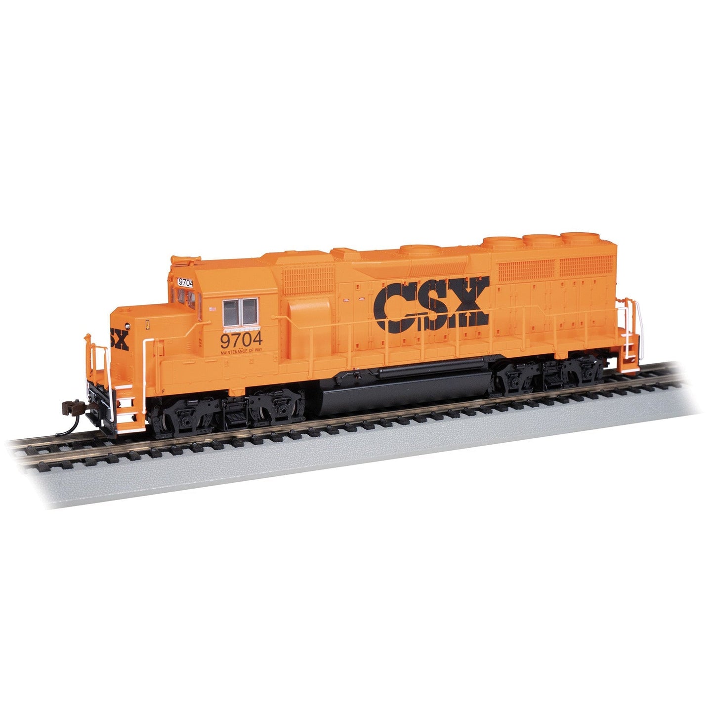 Bachmann HO GP40 Diesel CSX #9704/MoW Orange/DCC Ready