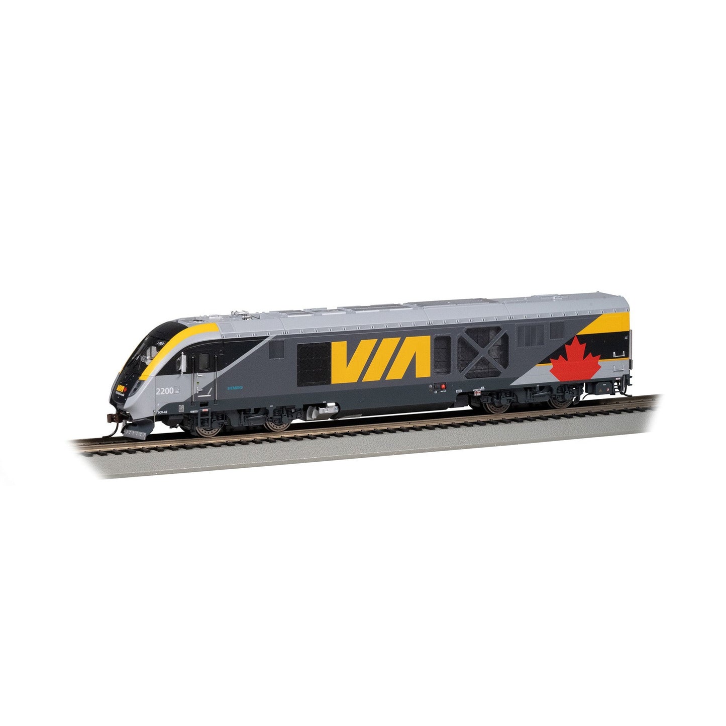 Bachmann HO Scale Via Rail Canada Siemens SCV-42 Charger Locomotive 2200