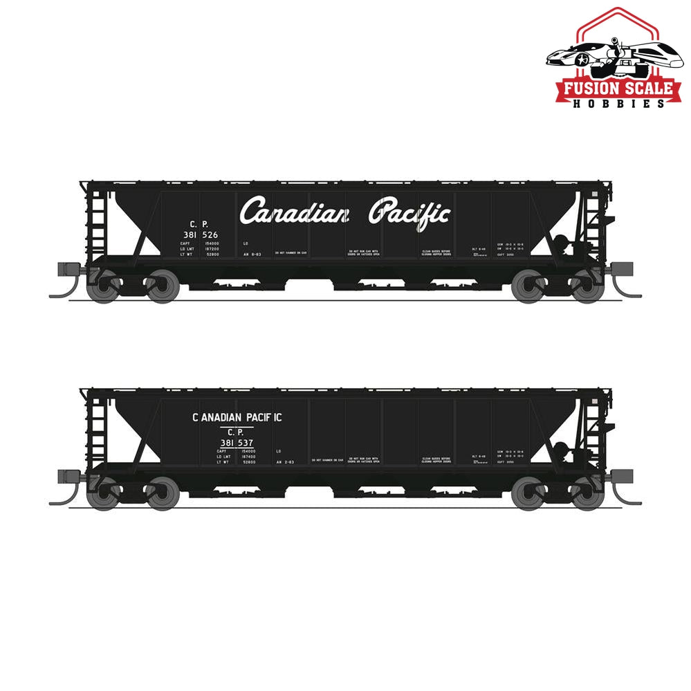 Broadway Limited N H32 Covered Hopper 2pk CP Variety