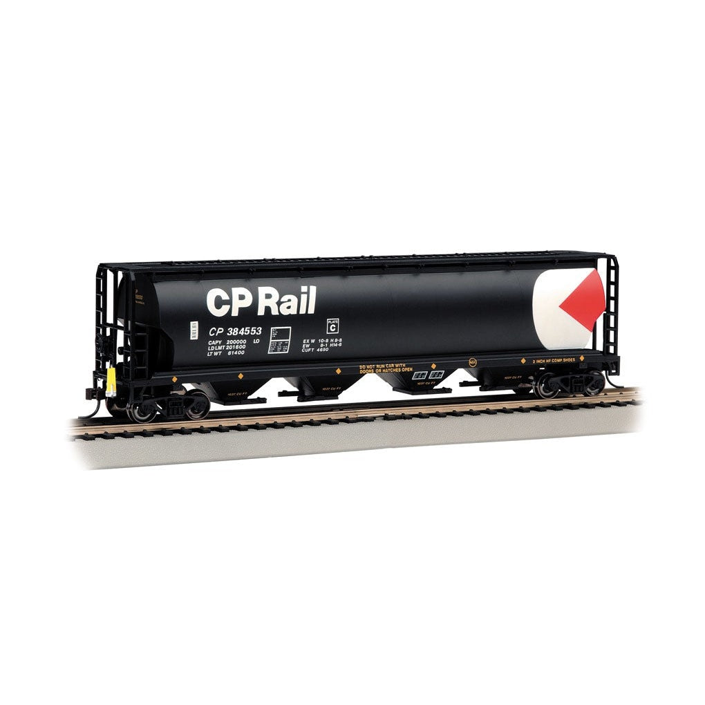 Bachmann HO 4-Bay Cyl.Hopper CP Rail #384553/blk