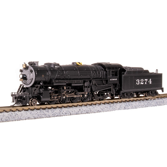 Broadway Limited N USRA Hvy.Mikado Steam Loco SF #3284 DC/DCC Sound