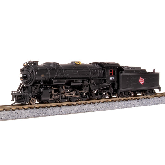 Broadway Limited N USRA Hvy.Mikado Steam Loco Milw #333 DC/DCC Sound