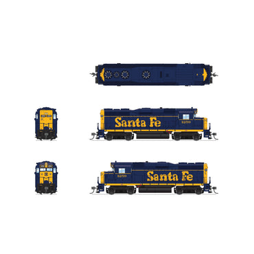 Broadway Limited HO Scale EMD GP30 ATSF 1263 Bookend Scheme Paragon4 Sound/DC/DCC HO