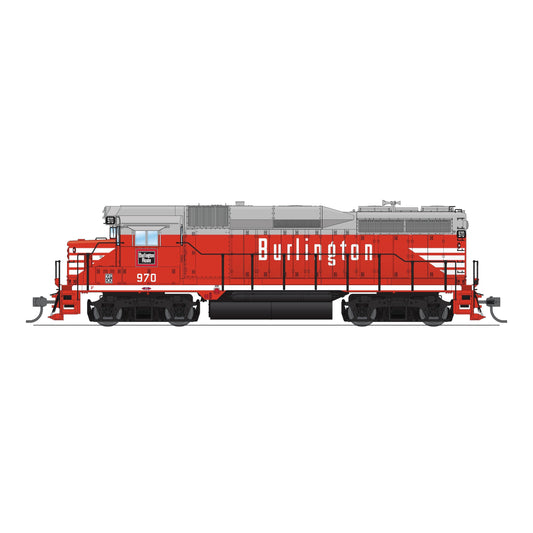 Broadway Limited HO Scale EMD GP30 CBQ 974 Chinese Red Paragon4 Sound/DC/DCC HO