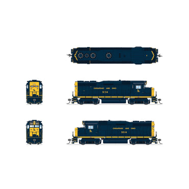 Broadway Limited HO Scale EMD GP30 C&O 3034 As-Delivered Paragon4 Sound/DC/DCC HO
