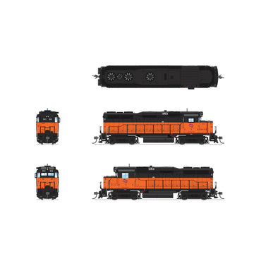 Broadway Limited HO Scale EMD GP30 MILW 354 Orange & Black Paragon4 Sound/DC/DCC HO