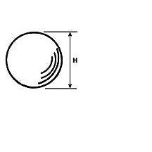 Plastruct 1/2" O.D. Clear Acrylic Ball (10 per pack)