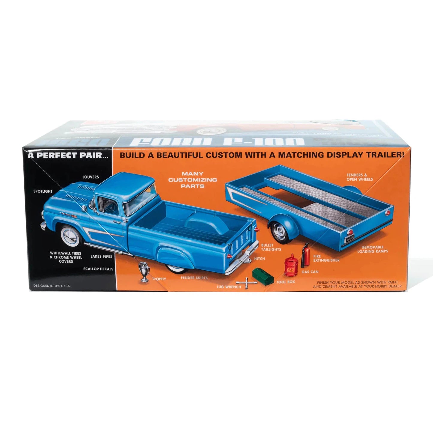 AMT 1960 Ford F-100 Pickup w/Trailer 1:25 Scale Model Kit